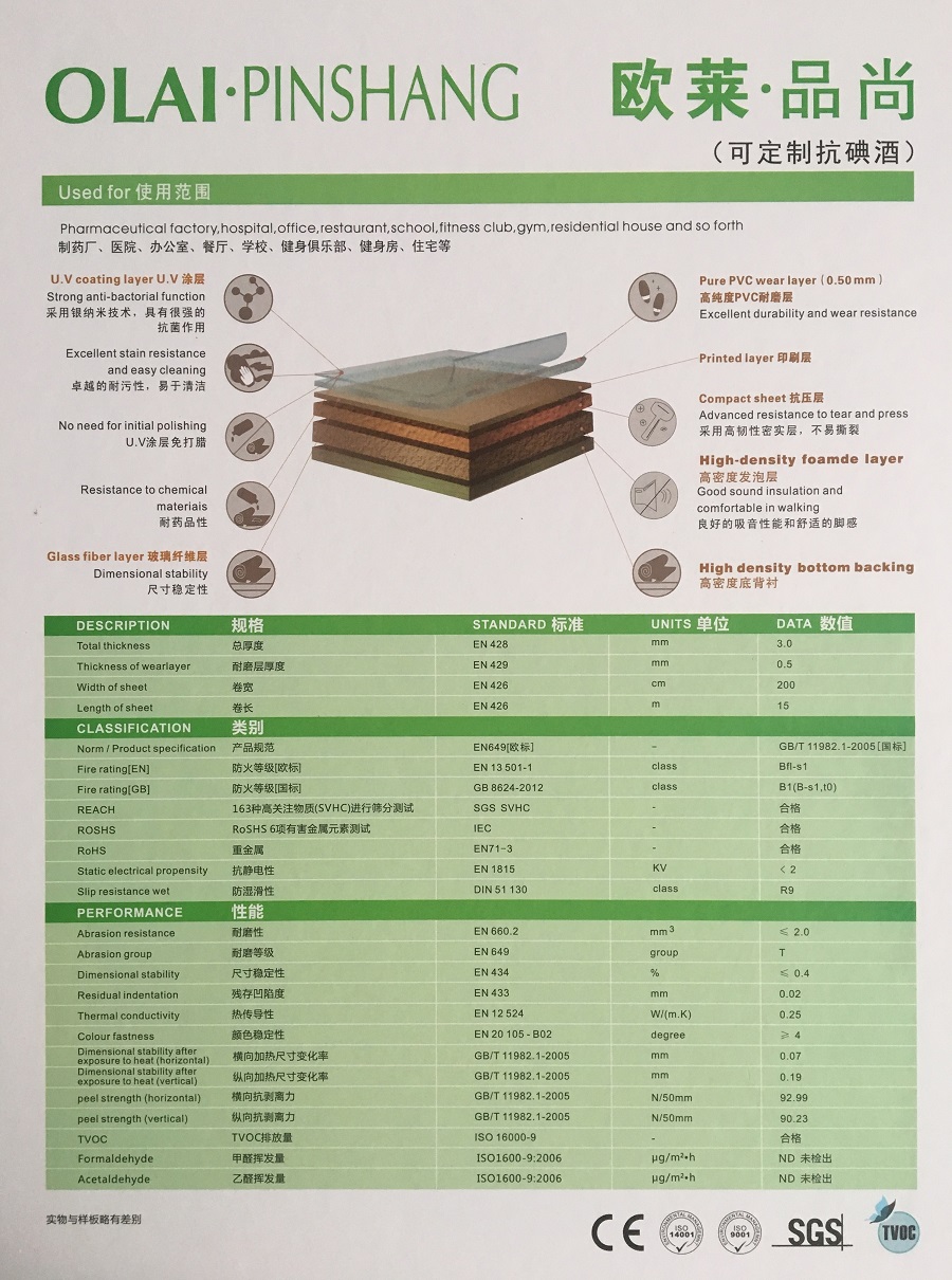 品尚系列-圖書(shū)館/醫(yī)院pvc卷材地板 產(chǎn)品參數(shù)
