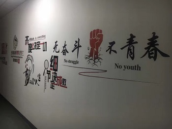 無奮斗不青春-文化墻